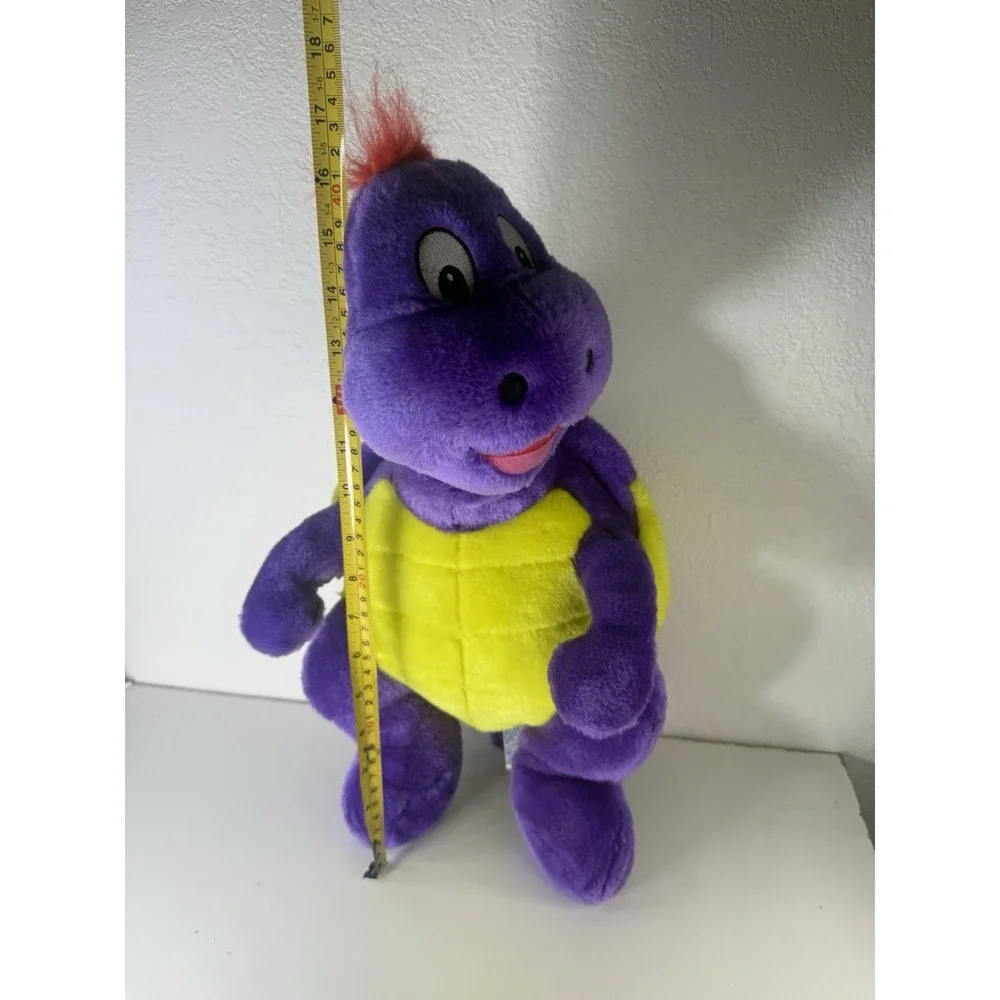 BJ Toy Company Vintage Purple Turtle Plush Toy
